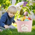 thumbnail image 3 of LITERRA Easter Bunny Baskets for Boys and Girls，Easter Basket with Rabbit Ears for Egg Hunting,8L, 3 of 7