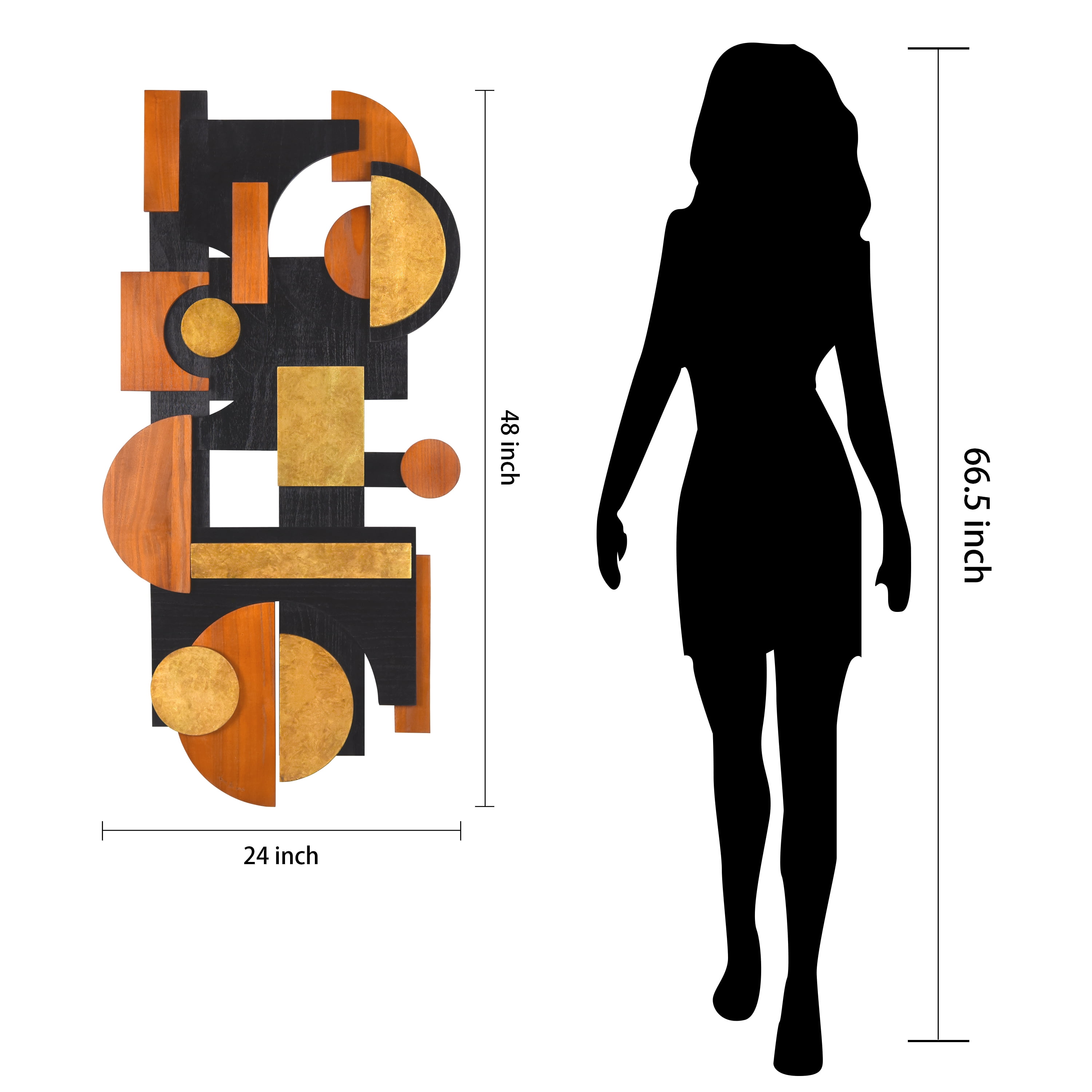 "Amber Embraces I & II" Hand Made & Hand Finished Dimensional Solid Wood Abstracts
