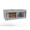 thumbnail image 4 of Alpine 35" Gray Wood Floating Vanity Base/Brushed Nickel Handles, 4 of 6