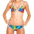 thumbnail image 2 of tie dye116 Detachable Sponge Adjustable Strap Bikini Set Swim Wear 2-Pack Beach Swimsuit, 2 of 6