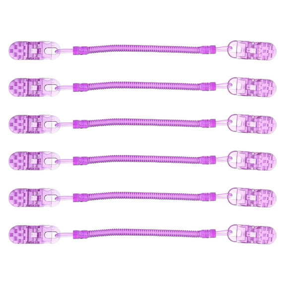 OULII 6-Pack Spring Chain Hat Strap Clips for Secure Windproof Hat Fastening and Use