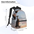 thumbnail image 2 of Balery Elephant Giraffe Mochila para Mujeres y Hombres, Mochila Ligera Casual para Viajes, Mochila Clásica Básica para la Universidad, 2 of 6