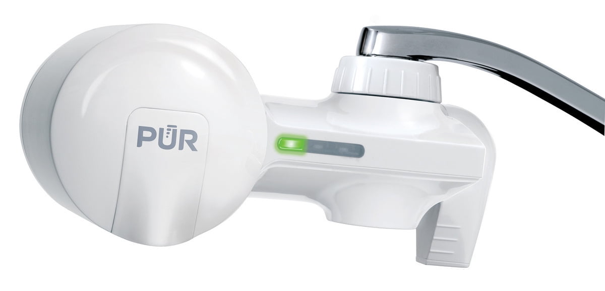 PUR Faucet Mount Water Filtration System, White, PFM150W