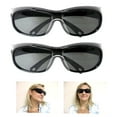 thumbnail image 3 of 2 Pair Fit Over Glasses Sunglasses Men Women Wrap Around Polarized UV Protection, 3 of 4