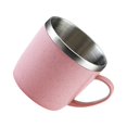 thumbnail image 1 of Bearachild Taza de café de acero inoxidable para el hogar, escuela, niños, agua resistente, leche, taza de bebida de doble capa, recipiente para Mostrada, 1 of 6