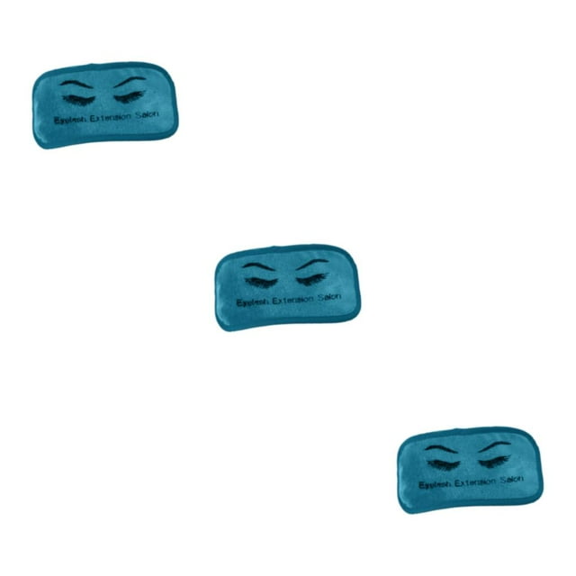 Dalazy Durable Extension de Cils Front Pad Microfibre Extension Support Plateau Souple Bleu 9 x 19cm 3Set