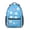 Boston Terrier And-1, variant on Boston Terrier and Floral Blue Pattern 17" School Backpacks for Teens,Waterproof Oxford Fabric,S-Shape Padded Straps for School,Travel,Hiking,Camping