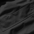 thumbnail image 6 of Mens Fall Jackets Zip Up Stand Up Collar Elastic Cuffs Trendy Casual Motorcycle Coats with Pocket Black S, 6 of 7