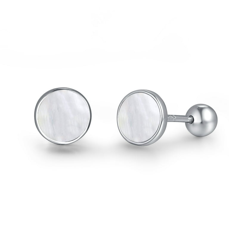 TANGPOET 925 Sterling Silver Screw Back Earrings Hypoallergenic Earring for  Women Girls Kids for Sensitive Ear Jewelry Birthday Gifts 