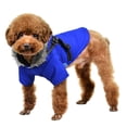 thumbnail image 3 of Dog Dog Solid Color Jacket In Pet Autumn and Winter Warm Coat Blue XXL, 3 of 14