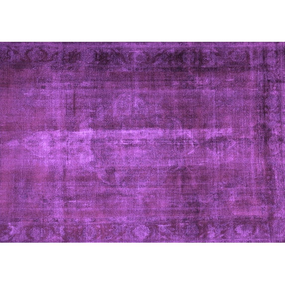 Ahgly Company Indoor Rectangle Persian Purple Traditional Area Rugs, 5' x 8'