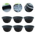 thumbnail image 4 of MasteelfCA 10 Pcs Cache-Pots en Plastique pour Plantes d'Intérieur Pots Ronds Épais pour Pépinière, 4 of 8