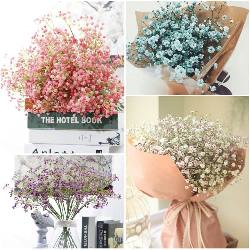 Baby's Breath Artificial Floral Wedding Decoration Home Office Plastic Flowers
