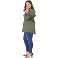 thumbnail image 4 of BluTop Cuello Redondo Mangas Raglán TalExtPaMujer Verde 3XL, 4 of 7