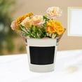 thumbnail image 4 of FUTUREORYY Iron Urn Flower Planter Beige Small Flower Pot Decor 1Pack, 4 of 6