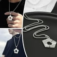 thumbnail image 2 of Blue Lock Football Necklace 60cm Square Fashion Necklace Clearance, 2 of 8