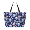 thumbnail image 2 of Rocae crystal cool Skull flower for Large Women's Waterproof Beach Bag Tote with 7 Pockets Pool Bag for Travel Gym Vacation, 2 of 6