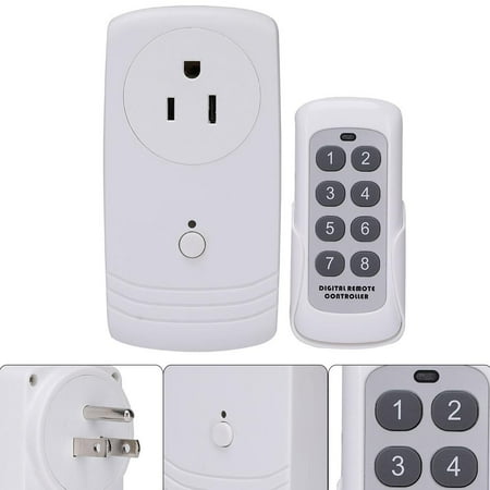 Spptty US Plug Wireless Smart Outlet Socket Switch with ...