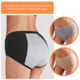 thumbnail image 2 of 3 piezas calzoncillos de algodón para la dama transpirable calzoncillos sanitarios femeninos menstruales cómodos, 2 of 5