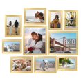 thumbnail image 1 of Marco de fotos para collage, decoración de pared, Upsimples, paquete de 10 unidades, color dorado, 1 of 7