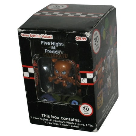 Five Nights At Freddy's Radz Cubez Dog Tags Plush Figure Tin Box Set