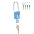thumbnail image 3 of Padlocks Set, 5 Set 1.5in Security Lockout Nylon Steel Lockout Tagout Kit Insulation Engineering Loto  With 10 Keys For Machine Manufacturing, 3 of 8