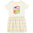thumbnail image 3 of Inktastic I Love the 80s Retro Style Girls Toddler Dress, 3 of 5