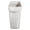 Beige, variant on FENGGHAO Small Slim Trash Can Plastic Wastebasket for Bathroom Kitchen Hotel Room Space Saving Narrow Garbage Bin 28x28cm White