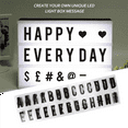 thumbnail image 2 of 312Pcs Cinematic Lightbox Replacement Letters & Numbers Signs Black 65.4X35mm(LED Light Box is NOT Included!!) (Black), 2 of 7