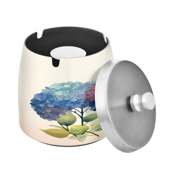 ALAZA Cigar Ashtray with Lid Cute Trees Ash Tray for Cigarettes Smokeless Ashtrays