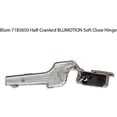 thumbnail image 3 of Blum Inset Clip Top BLUMOTION Soft Close Inset Hinges 71B3650 (Screw-on, 110 Degree, Face Frame) with Mounting Plates,  and Screws (8), 3 of 4