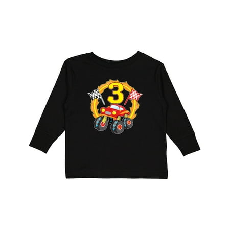 

Inktastic Monster Truck 3rd Birthday Gift Toddler Boy or Toddler Girl Long Sleeve T-Shirt