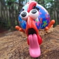 thumbnail image 3 of Promotion!Decoración tonta de pollo,adornos de pollo de resina,estatuas al aire libre,pollo de cuello largo, 3 of 4