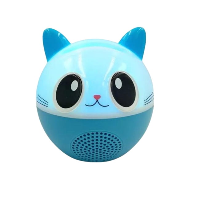 Lámpara con bocina Gadgets and Fun En forma gato con luces RGB