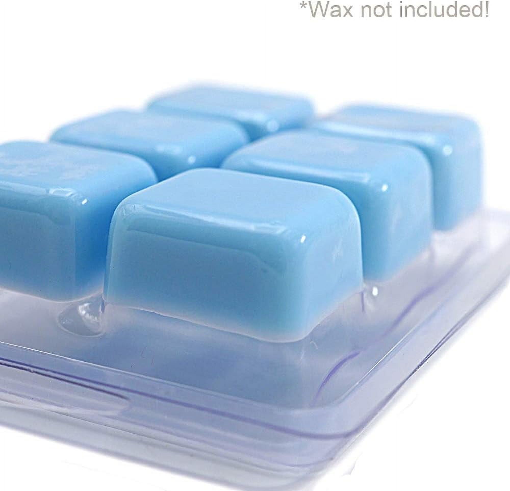 Wax Melt Molds - 100 Packs Clear Empty Plastic Wax Melt Clamshells for Wickless Wax Melt Candles