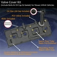 thumbnail image 6 of Left &Right Valve Cover with Gaskets and Bolts For 2005-2015 Nissan Armada Titan, 6 of 10