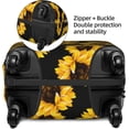 thumbnail image 4 of ONLY COVER, NOT INCLUDING THE SUITCASE Travel Luggage Cover Autumn Sunflowers Suitcase Protector Washable Baggage Covers XL(for 29-32 inch luggage), 4 of 6