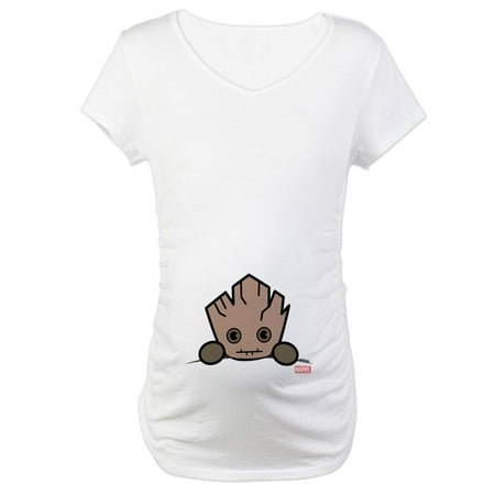

CafePress - Groot Peeking Maternity T Shirt - Cotton Maternity T-shirt Cute & Funny Pregnancy Tee