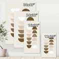 thumbnail image 4 of Designart ' Abstract Moon and Sun Geometrics In Terracotta II ' Modern Canvas Wall Art Print, 4 of 4