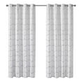 thumbnail image 4 of Intelligent Design Raina Total Blackout Metallic Print Grommet Top Curtain Panel, 4 of 12