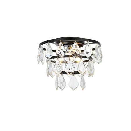

Elegant Lighting Ella 10 inch flush mount in black