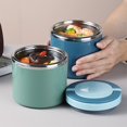 thumbnail image 2 of MesaSe Portable Stainless Steel Breakfast Cup Soup Bowl Thermal Storage Container SeaLED Bento Box with Handle, 2 of 8