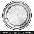 thumbnail image 5 of mDesign 2-Tier Lazy Susan 9" Rotating Pantry Organizer, 2 Pack, Lt. Gray/Chrome, 5 of 8