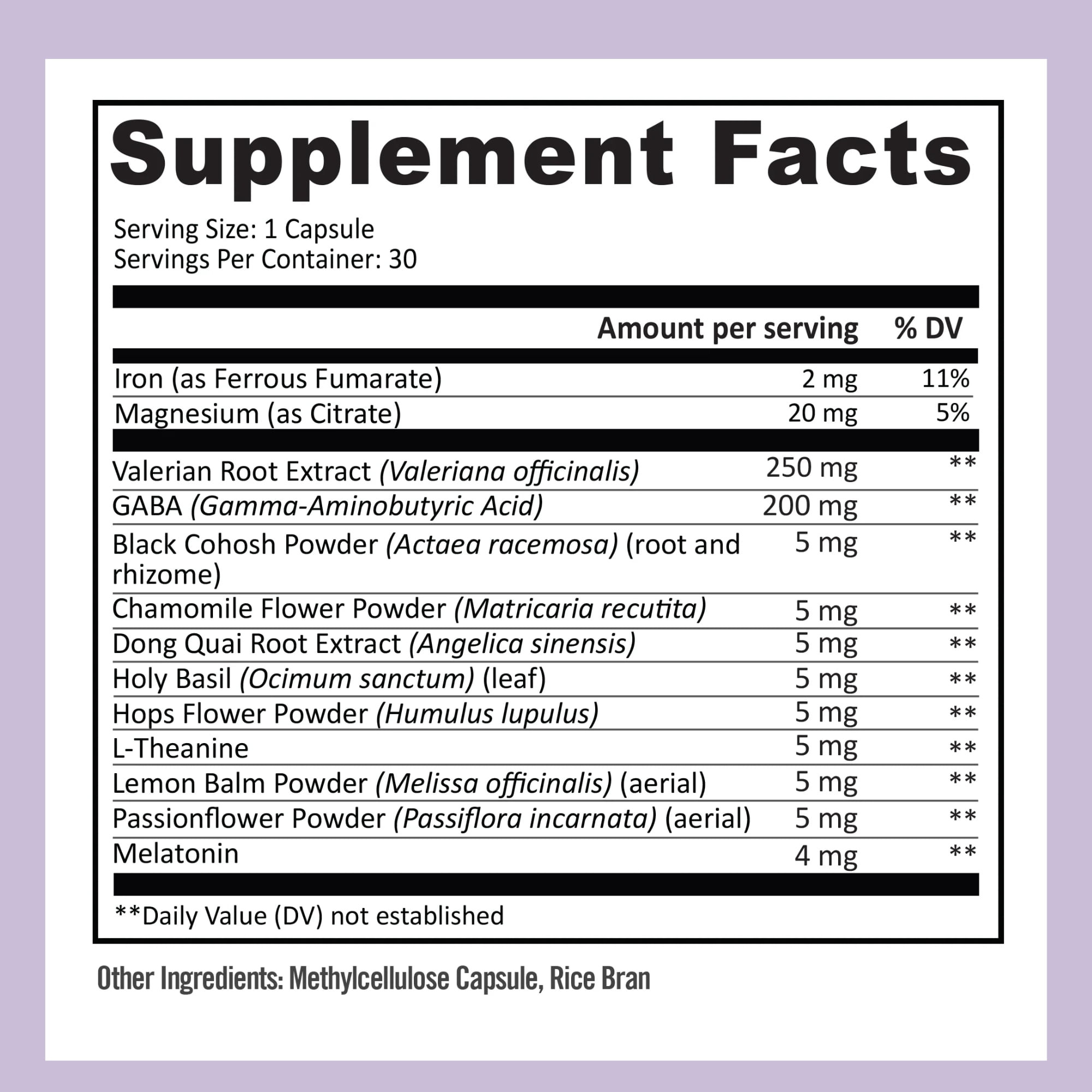 BB Company InergySLEEP Nighttime Supplement for Women – Botanical Sleep Support with Melatonin, Magnesium & GABA, 60 Ct