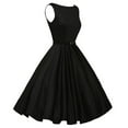 thumbnail image 3 of Lady Plain Vintage Rockabilly Hepburn Robe de Cocktail Robes de Soirée, 3 of 5