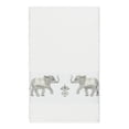 thumbnail image 3 of Authentic Hotel and Spa  Turkish Cotton Elephants Embroidered White 3-piece Towel Set, 3 of 5