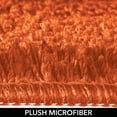 thumbnail image 6 of mDesign Non-Slip Microfiber Bathroom Rug, 21" x 34" - Orange, 6 of 8
