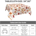 thumbnail image 6 of Fall Tablecloth Square 54×54 Inch Autumn Cute Bird Table Cloth Water Resistant Fabric Table Covers for Kitchen Dining Party Home Decor, 6 of 6