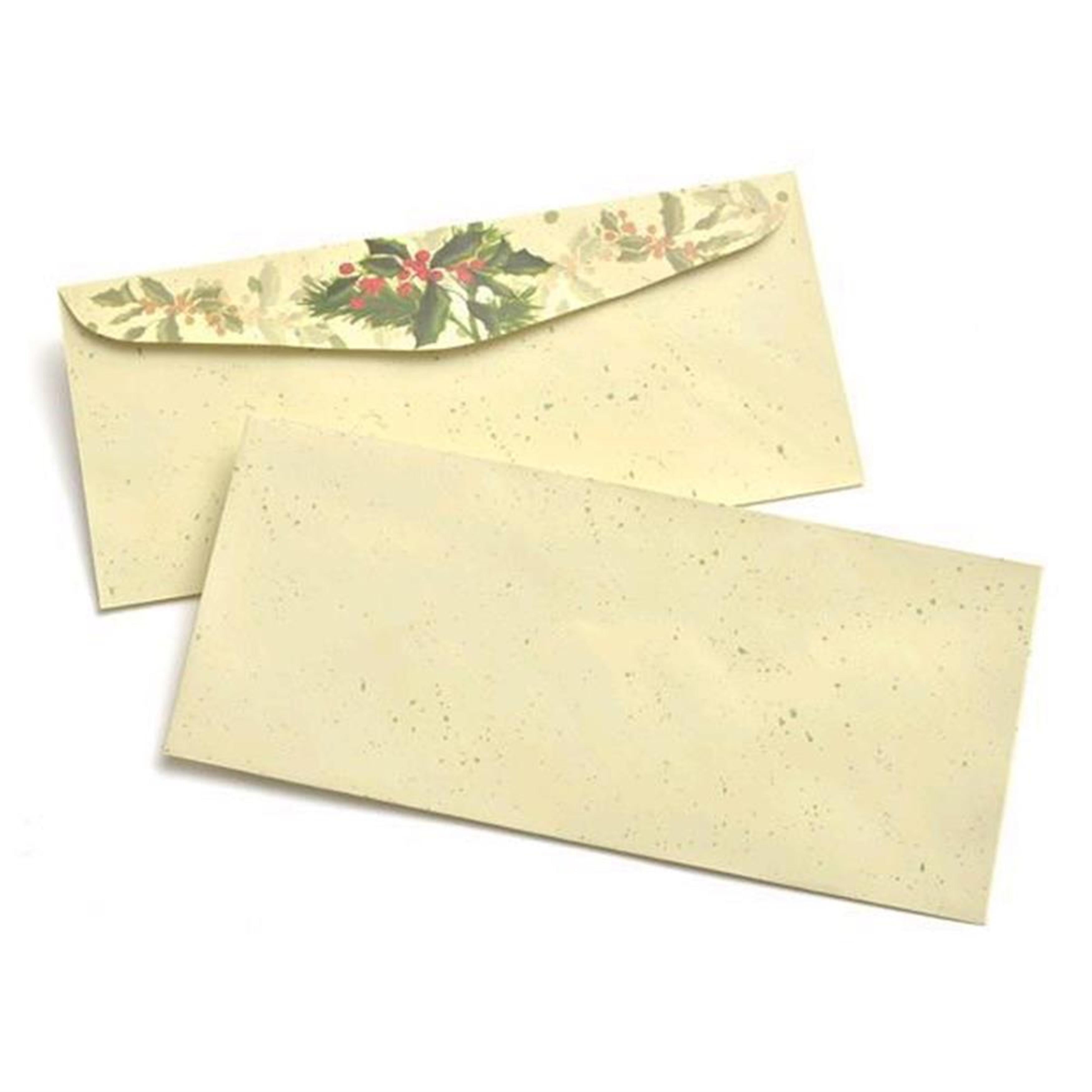 Gartner Studios Painterly Holly 10 Envelopes, 50 count