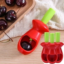 OYIGU Cherry Pitter, Cherry Seed Remover, Cherries Pitter Remover, Cherries Corer Pitter Tool, Multi-Function Cherries Stoner Seed Remover Tool, Fruit Pitter Remover Tool for Cherry, Red Date & Olive